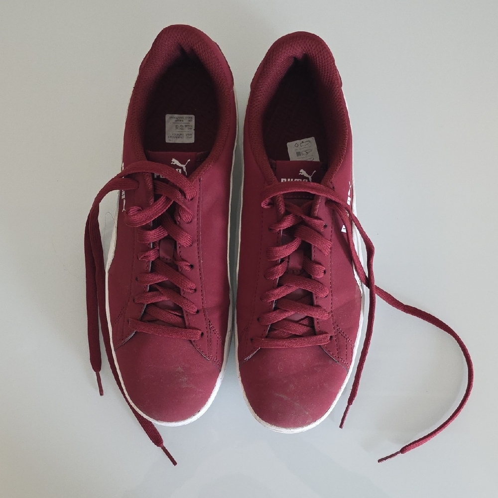 Puma Men's Deep Red Sneakers Size 10